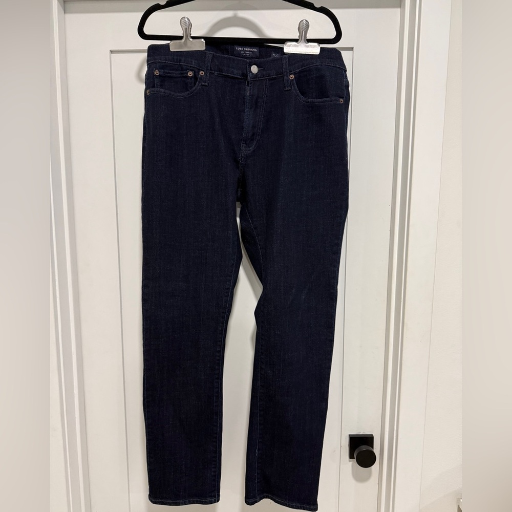 Lucky Brand Men's Athletic Slim Jeans in Dark Indigo